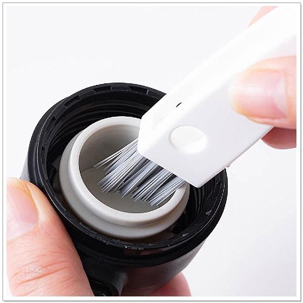 【摩邦比】3合1瓶蓋清潔刷 保溫瓶刷 學習杯刷 奶瓶刷 縫隙刷 細縫刷 瓶刷 縫隙清潔刷 杯子清潔刷 保溫杯刷 廚房清潔-細節圖2