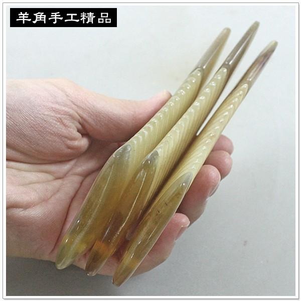 【摩邦比】特製羊角短厚梳 頭皮按摩保養羊角梳刮痧板背部按摩頭皮穴道按摩原始點T-C23a-細節圖3