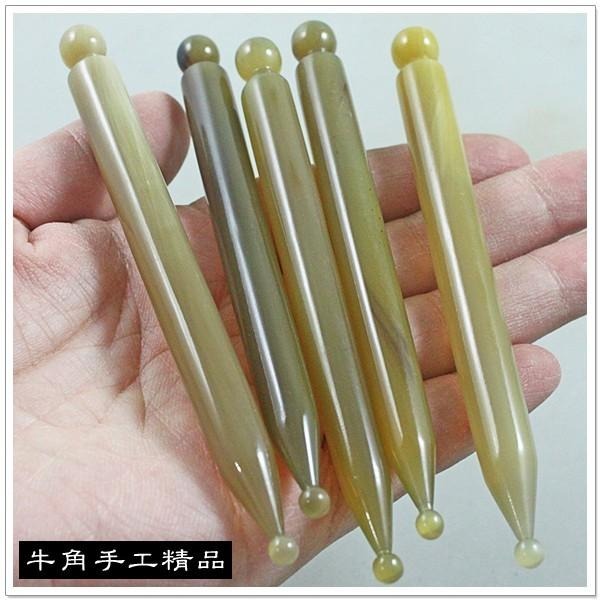 【摩邦比】牛角撥筋美容筆 撥筋棒 眼部按摩 美容筆 臉部刮痧 刮痧棒 穴道按摩 美容刮痧 原始點T-B47-細節圖5