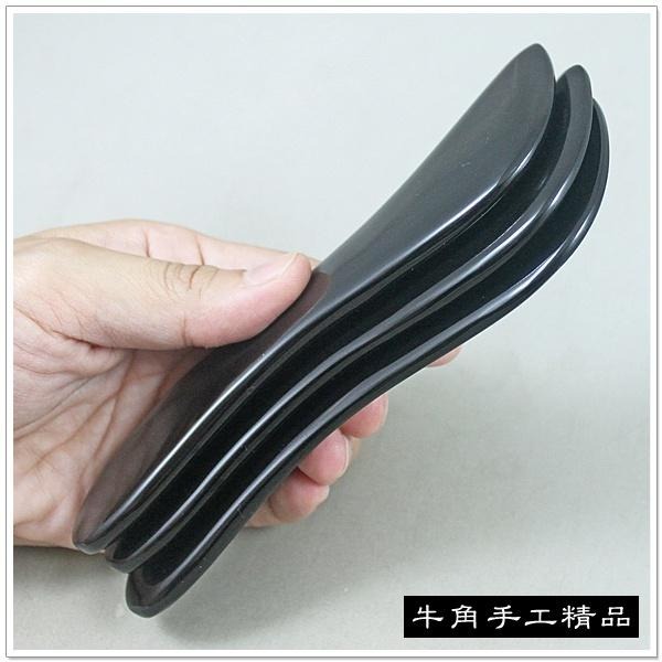 【摩邦比】黑S形牛角刮痧棒 刮痧 刮痧片 刮痧棒 刮痧器 刮腿 雕塑 刮手臂 瘦腿板 保健 原始點T-A35-細節圖2