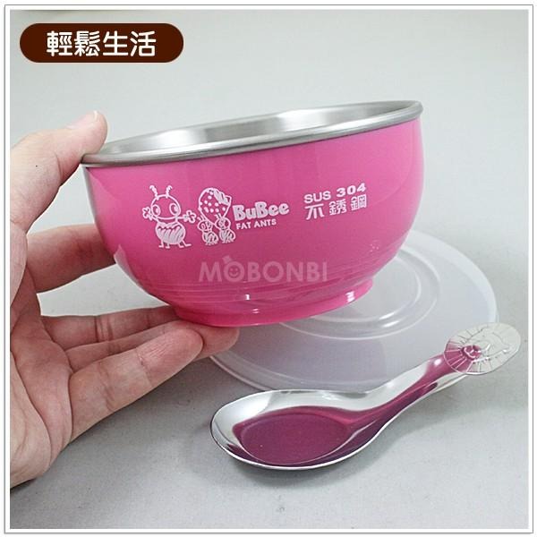 【摩邦比】正#304不銹鋼雙層隔熱碗 Y-215S 兒童碗 防滑碗 不銹鋼碗 點心碗 餐碗 湯碗 幼稚園碗-細節圖2