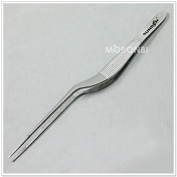 【摩邦比】不銹鋼彎耳夾 清潔夾 挖耳夾 耳挖棒 挖耳器 美容乙丙級檢定 夾子 不銹鋼彎型夾LS2118-細節圖2