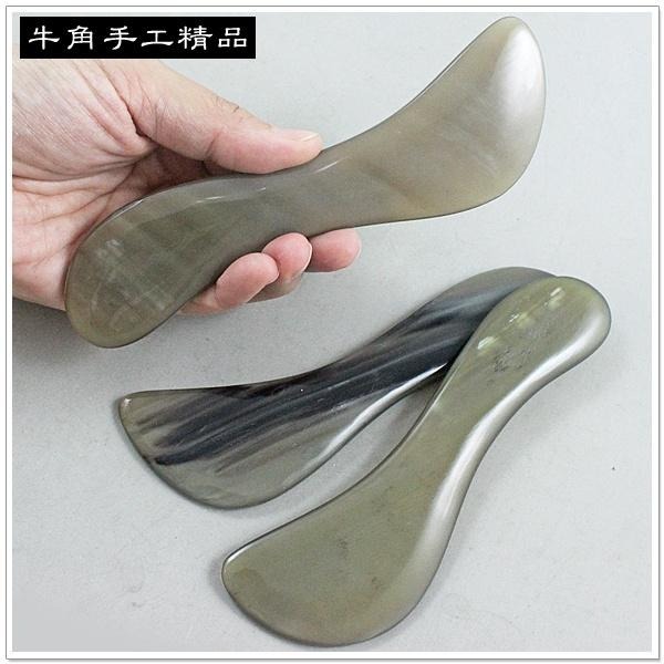 【摩邦比】刀形牛角刮痧棒 刮痧 刮痧片 刮痧棒 刮痧器 刮腿 雕塑 刮手臂 瘦腿板 保健 原始點T-B78-細節圖5