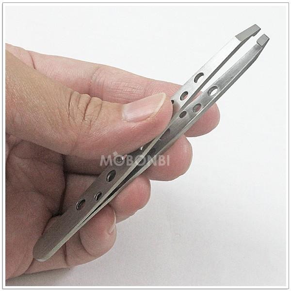 【摩邦比】不銹鋼圓孔平口夾+斜口眉夾 眉毛夾 除毛夾 拔眉毛 夾子 斜口夾 LS2306-1-細節圖2