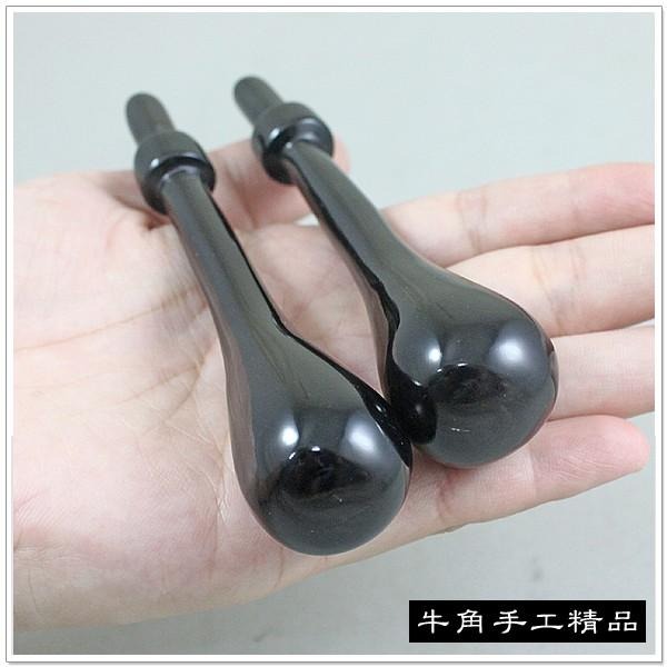 【摩邦比】牛角點穴按摩棒 刮痧棒 腳底按摩 穴道按摩棒 葫蘆棒 撥筋棒 大腿腹部頸椎推拿棒原始點T-A3-細節圖2