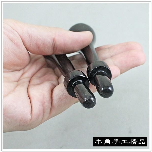 【摩邦比】牛角點穴按摩棒 刮痧棒 腳底按摩 穴道按摩棒 葫蘆棒 撥筋棒 大腿腹部頸椎推拿棒原始點T-A3-細節圖3