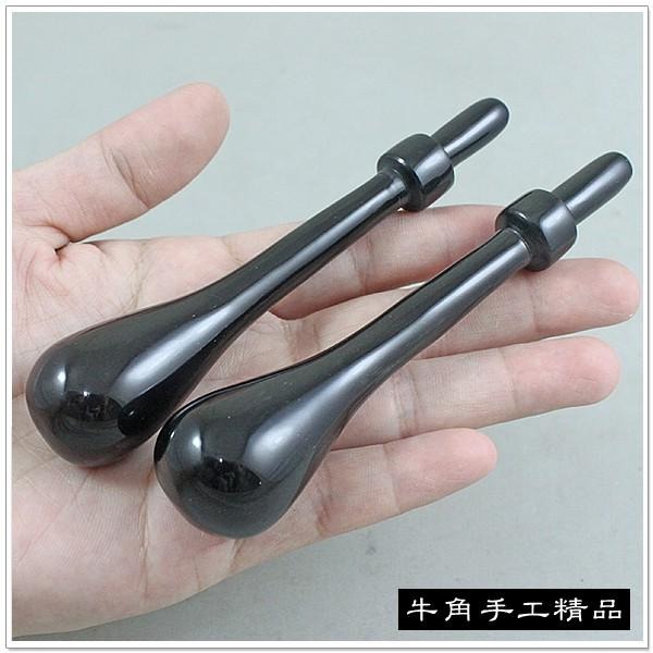 【摩邦比】牛角點穴按摩棒 刮痧棒 腳底按摩 穴道按摩棒 葫蘆棒 撥筋棒 大腿腹部頸椎推拿棒原始點T-A3-細節圖4