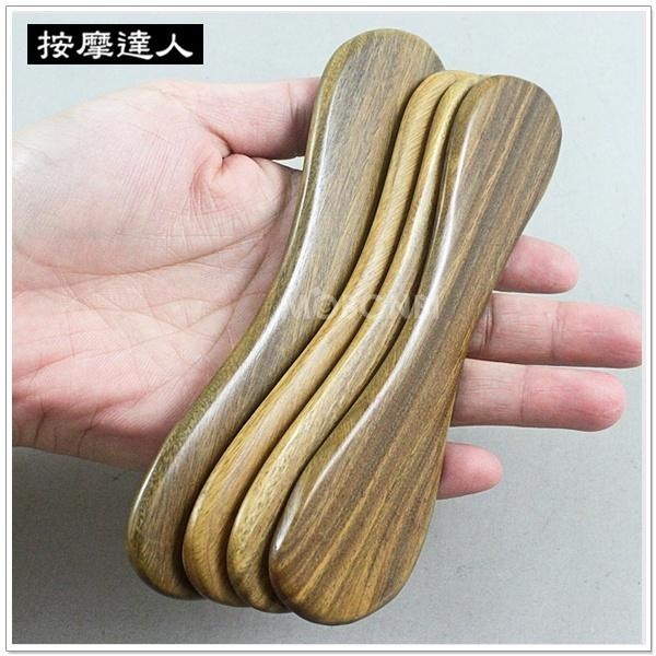 【摩邦比】綠檀木刮痧板 原木刮痧 按摩 臉部刮痧 原始點 腳底按摩 背部刮痧 腿部刮痧 手臂刮痧M-103a-細節圖3