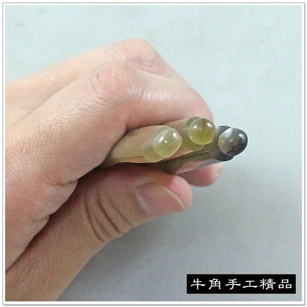 【摩邦比】白刀牛角臉部點穴刮痧棒 撥筋棒 眼部按摩 美容筆 臉部刮痧 刮痧棒 穴道按摩 美容刮痧 原始點 T-B70-細節圖4