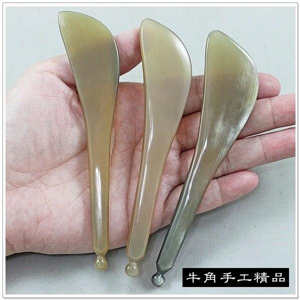 【摩邦比】白刀牛角臉部點穴刮痧棒 撥筋棒 眼部按摩 美容筆 臉部刮痧 刮痧棒 穴道按摩 美容刮痧 原始點 T-B70-細節圖5