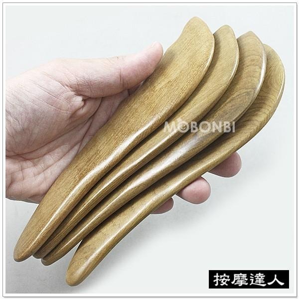 【摩邦比】梢楠刀型刮痧板 撥筋臉部按摩穴道按摩臉部刮痧撥筋刮痧棒指壓推拿按摩器原始點禮贈品M-34-細節圖3