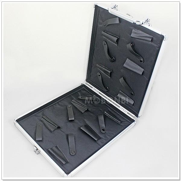 【摩邦比】鋁合金10支裝剪刀包 彩妝箱 化粧箱 珠寶盒 手飾盒 飾品盒 新娘秘書 寵物美容 化妝箱M021-細節圖2