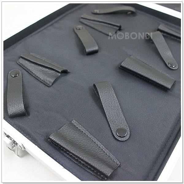 【摩邦比】鋁合金10支裝剪刀包 彩妝箱 化粧箱 珠寶盒 手飾盒 飾品盒 新娘秘書 寵物美容 化妝箱M021-細節圖3