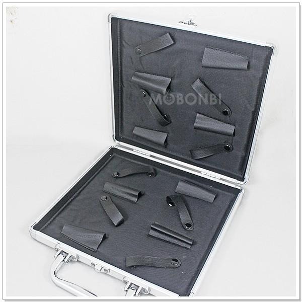 【摩邦比】鋁合金8支裝剪刀包 彩妝箱 化粧箱 珠寶盒 手飾盒 飾品盒 新娘秘書 寵物美容 化妝箱M020-細節圖3