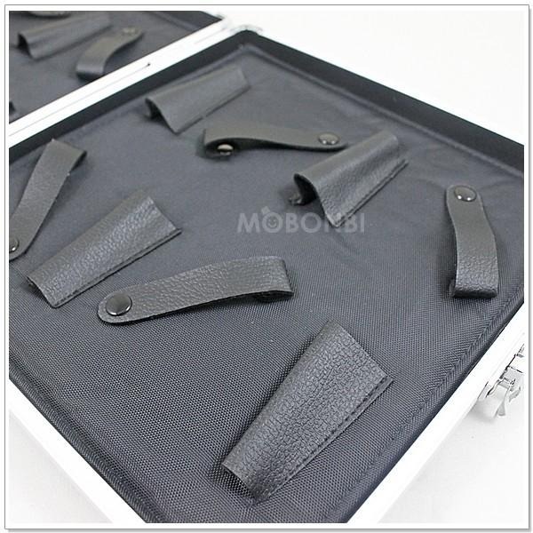 【摩邦比】鋁合金8支裝剪刀包 彩妝箱 化粧箱 珠寶盒 手飾盒 飾品盒 新娘秘書 寵物美容 化妝箱M020-細節圖4