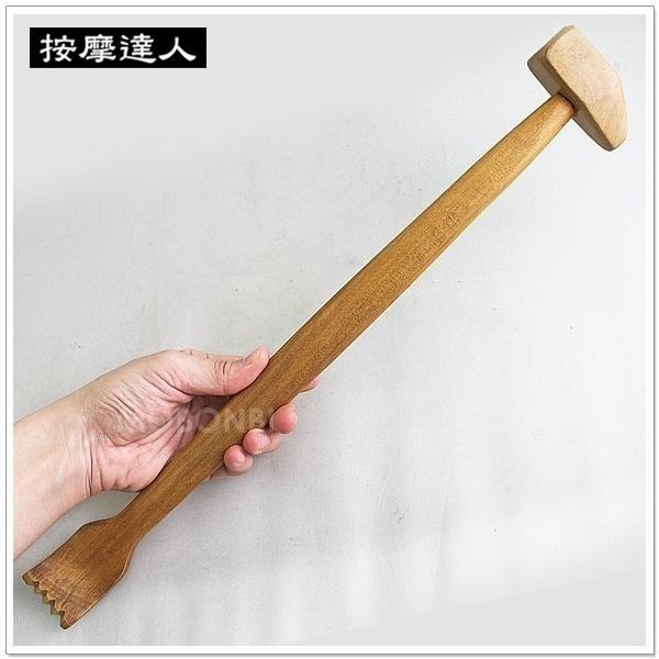 【摩邦比】梢楠木按摩器 肖楠木按摩棒 健康拍 拍打棒 穴道按摩 指壓 天然無毒 不求人 搥背棒 拍背棒 老人槌M-82-細節圖2