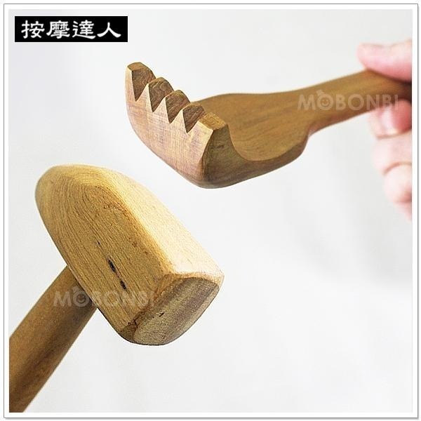 【摩邦比】梢楠木按摩器 肖楠木按摩棒 健康拍 拍打棒 穴道按摩 指壓 天然無毒 不求人 搥背棒 拍背棒 老人槌M-82-細節圖3