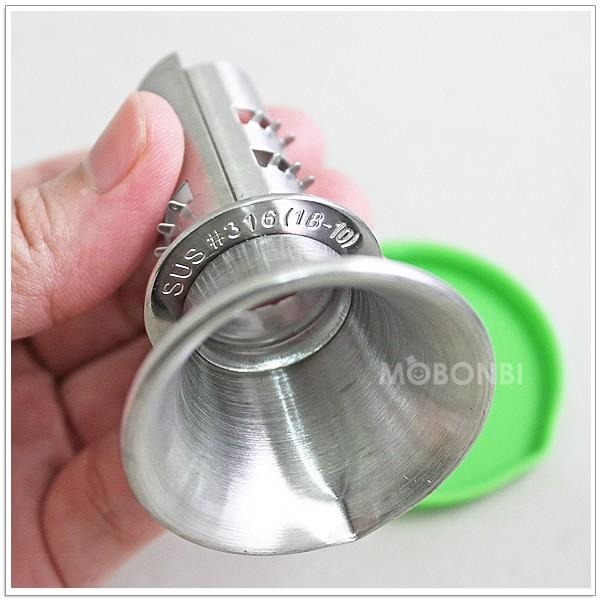 【摩邦比】台灣製316不銹鋼檸檬取汁器 不鏽鋼檸檬壓汁器 榨汁器 榨柳丁汁 手動取汁器 水果擠汁器 TL-1334-細節圖2