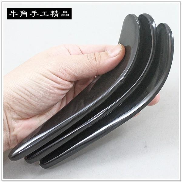 【摩邦比】黑勺型牦牛角刮痧棒 刮痧片刮痧板刮痧器臉部美容刮痧刮手臂肩頸刮痧原始點T-B29-細節圖2