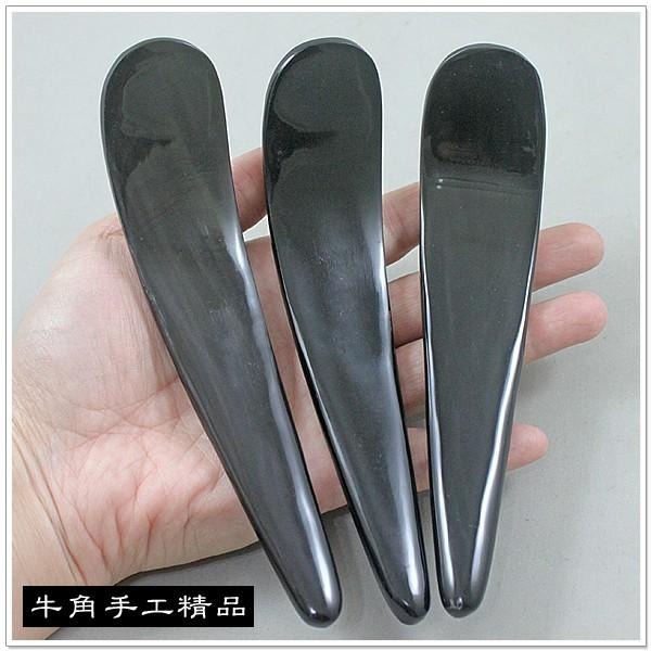 【摩邦比】黑勺型牦牛角刮痧棒 刮痧片刮痧板刮痧器臉部美容刮痧刮手臂肩頸刮痧原始點T-B29-細節圖5