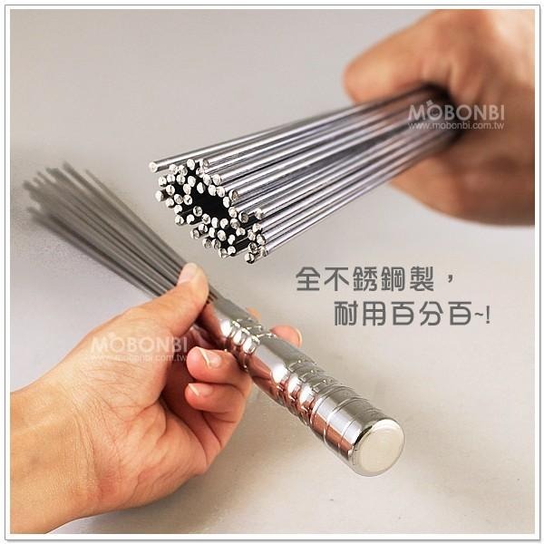 【摩邦比】台灣製不銹鋼拍痧棒(小) 神奇拍痧棒 輕鬆拍打棒舒活健康拍痧板養生拍鐵掃把-細節圖2