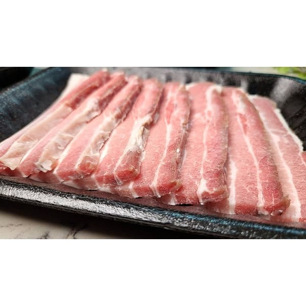 台灣豬帶皮五花燒烤肉片300g-細節圖2