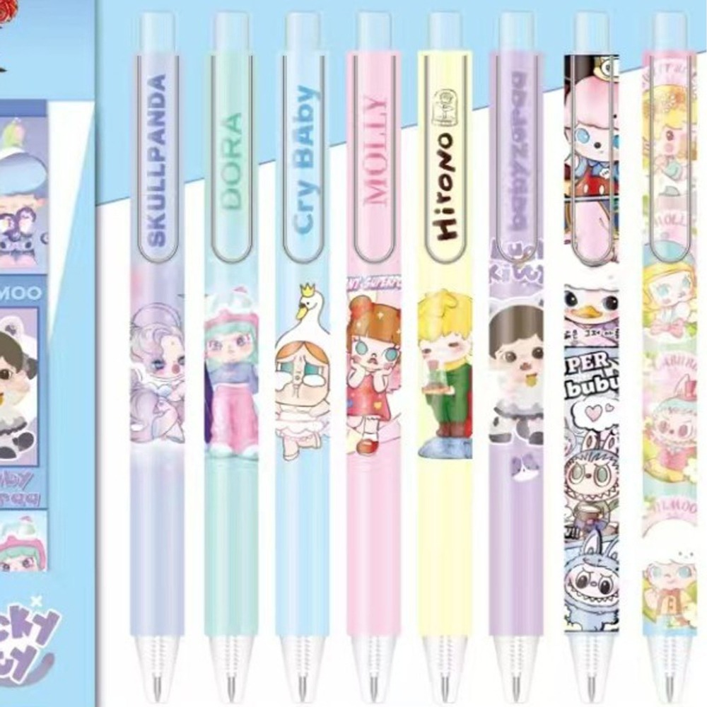 NO.1038 POP CRY BABY 中性筆 按動 中性筆 k35限定考試 黑筆 0.5mm 快乾 速寫-細節圖2