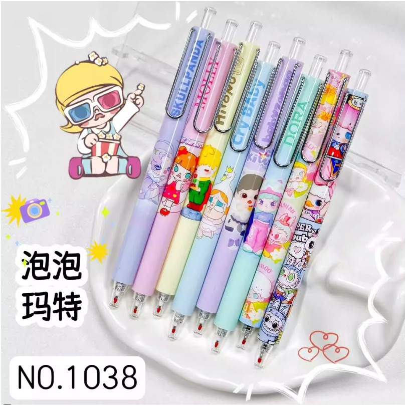 NO.1038 POP CRY BABY 中性筆 按動 中性筆 k35限定考試 黑筆 0.5mm 快乾 速寫-細節圖3