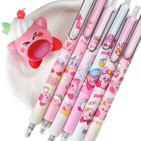 NO.1295 星之卡比 中性筆 按動 中性筆 k35限定考試 黑筆 0.5mm 快乾 速寫-規格圖4