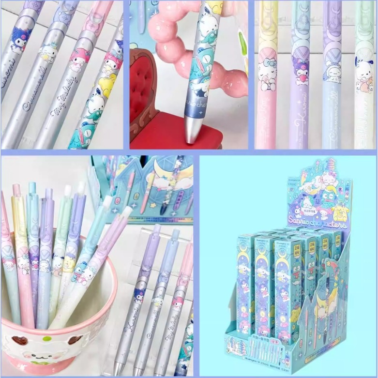 NO.82242 三麗鷗 中性筆 按動 中性筆 k35限定考試 黑筆 0.5mm 快乾 速寫-細節圖2