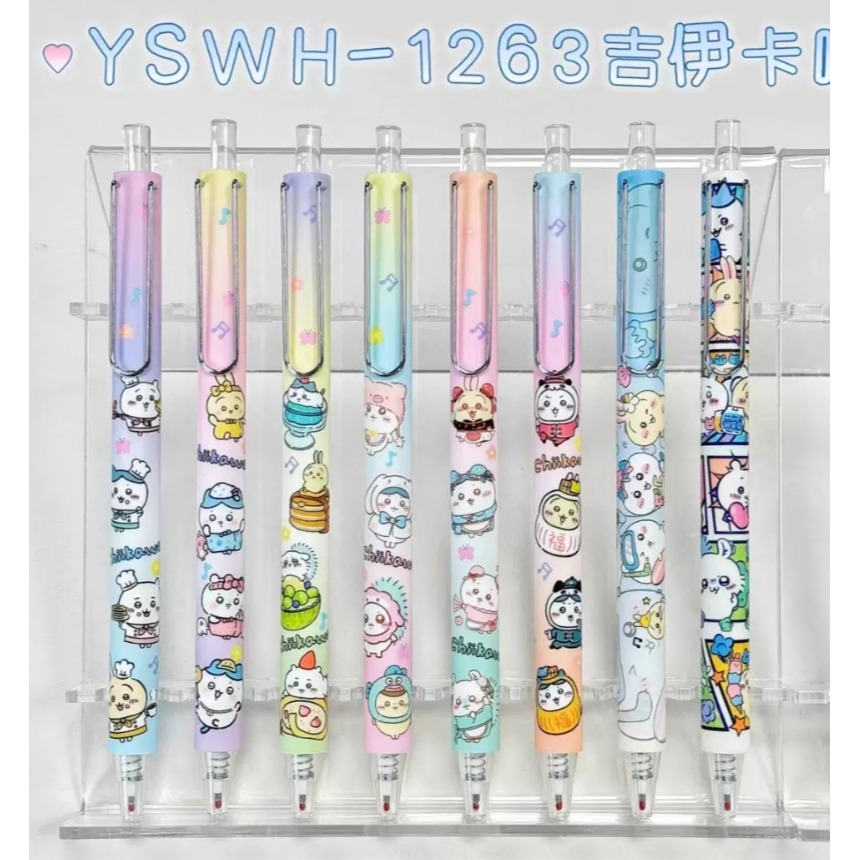 NO.1263 Chiikawa 吉伊卡哇 中性筆 按動 中性筆 k35限定考試 黑筆 0.5mm 快乾 速寫-細節圖3