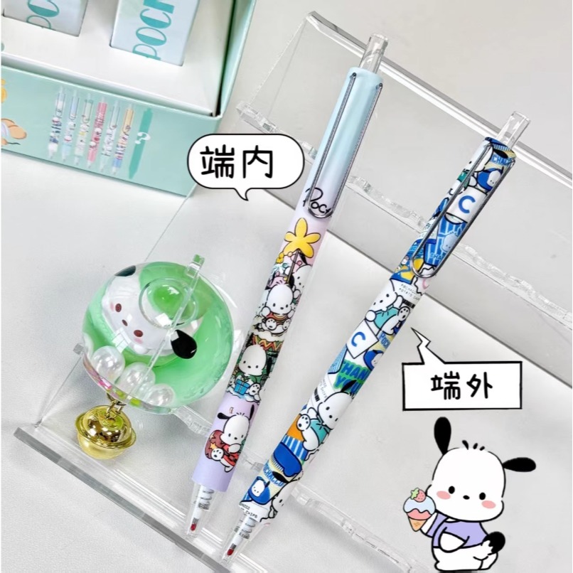 NO.1205 三麗鷗 帕恰狗 POCHACCO 中性筆 按動 中性筆 k35限定考試 黑筆 0.5mm 快乾 速寫-規格圖4