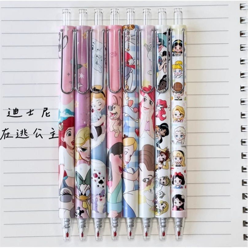 NO.603 迪士尼 在逃公主 中性筆 按動 中性筆 k35限定考試 黑筆 0.5mm 快乾 速寫-細節圖2
