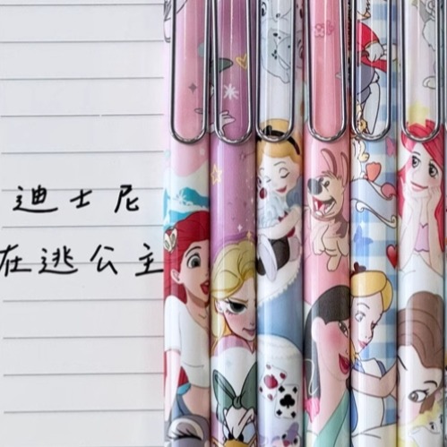 NO.603 迪士尼 在逃公主 中性筆 按動 中性筆 k35限定考試 黑筆 0.5mm 快乾 速寫-規格圖4