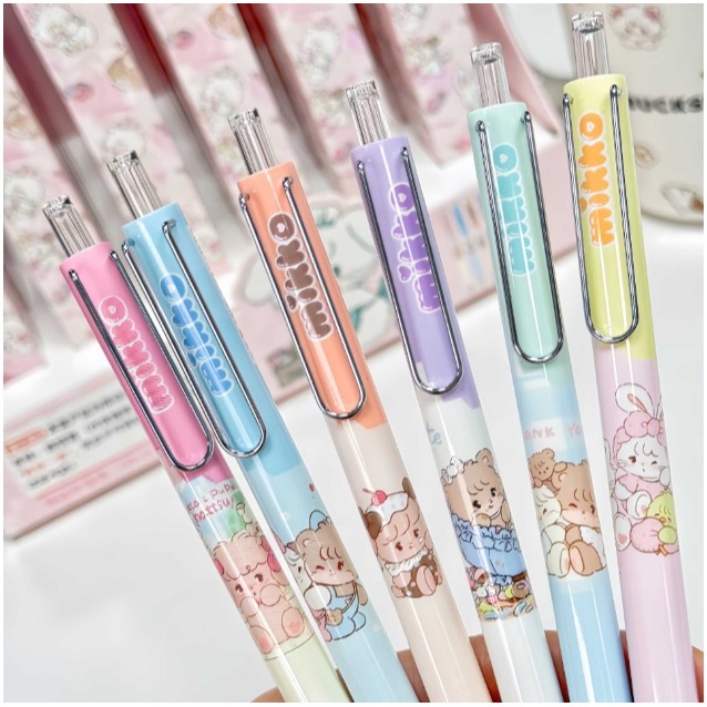 NO.615 MIKKO 中性筆 按動 中性筆 k35限定考試 黑筆 0.5mm 快乾 速寫-規格圖5