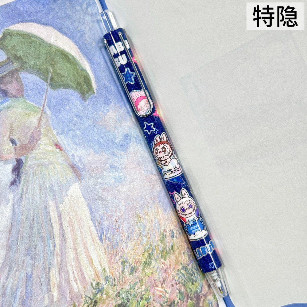 NO.630 拉布布 Labubu 中性筆 按動 中性筆 k35限定考試 黑筆 0.5mm 快乾 速寫-細節圖4