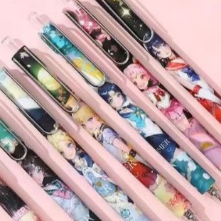 NO.1011 美少女戰士 中性筆 按動 中性筆 k35限定考試 黑筆 0.5mm 快乾 速寫-規格圖4