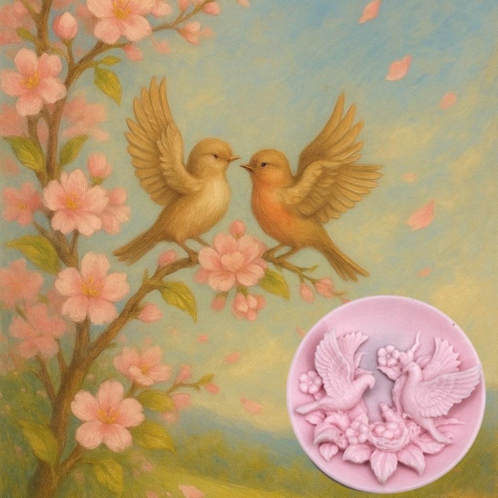 四季花語香氛皂 雙鳥花語明信片套組 台灣製造 快速出貨 文青風典藏禮贈 插畫收藏卡香氛皂#精油手工皂#洗手皂#防疫小物-細節圖5
