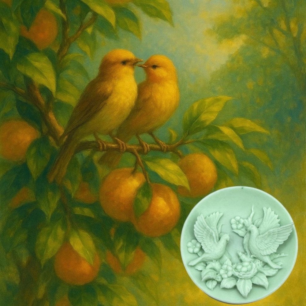 四季花語香氛皂 雙鳥花語明信片套組 台灣製造 快速出貨 文青風典藏禮贈 插畫收藏卡香氛皂#精油手工皂#洗手皂#防疫小物-細節圖7