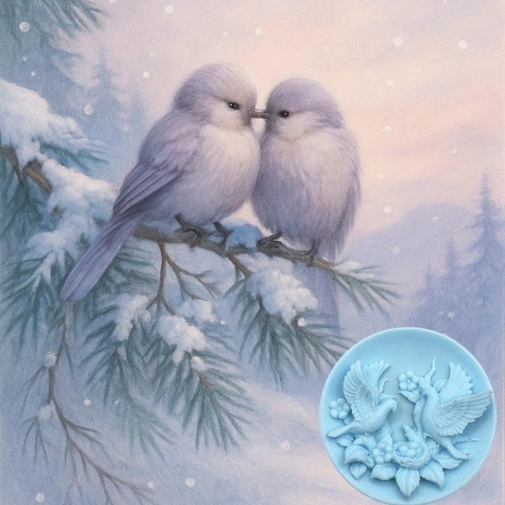 四季花語香氛皂 雙鳥花語明信片套組 台灣製造 快速出貨 文青風典藏禮贈 插畫收藏卡香氛皂#精油手工皂#洗手皂#防疫小物-細節圖8