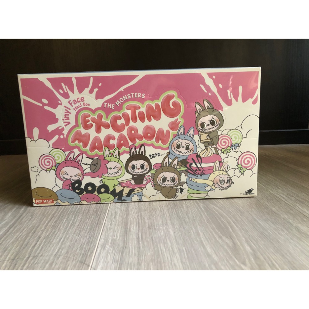 POP MART 心動馬卡龍 Labubu 一中盒 全新-細節圖2