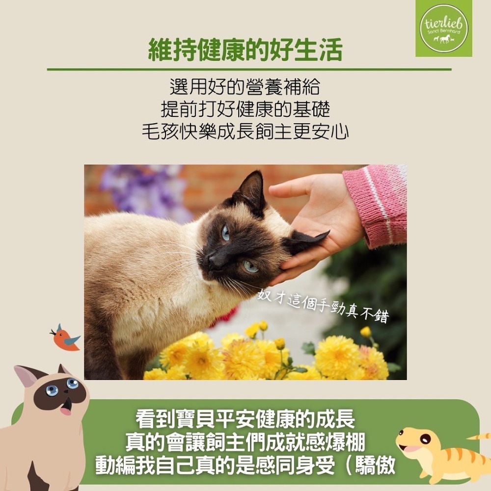 關於貓與我 × 高雄苓雅可店取｜【德國百年藥草之家-動物好朋友】離胺酸D3綜合營養礦物粉／離胺酸+多種營養礦物-細節圖7