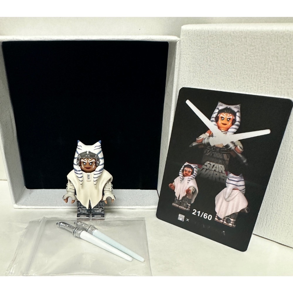 絕版稀有限量屌貨⚠️LCM x Howe brick “限量發行黑衣、白衣亞蘇卡”全新星戰人偶套組絕版推廣販售❤️-細節圖7