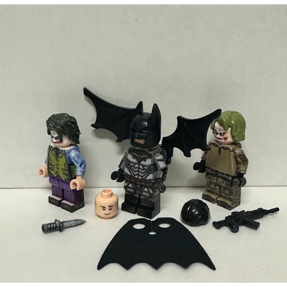 “ Lego x TRACY x Leyile阿卡漢蝙蝠俠&希斯萊傑小丑&希斯萊傑特戰小丑”一套三隻❤️-細節圖2