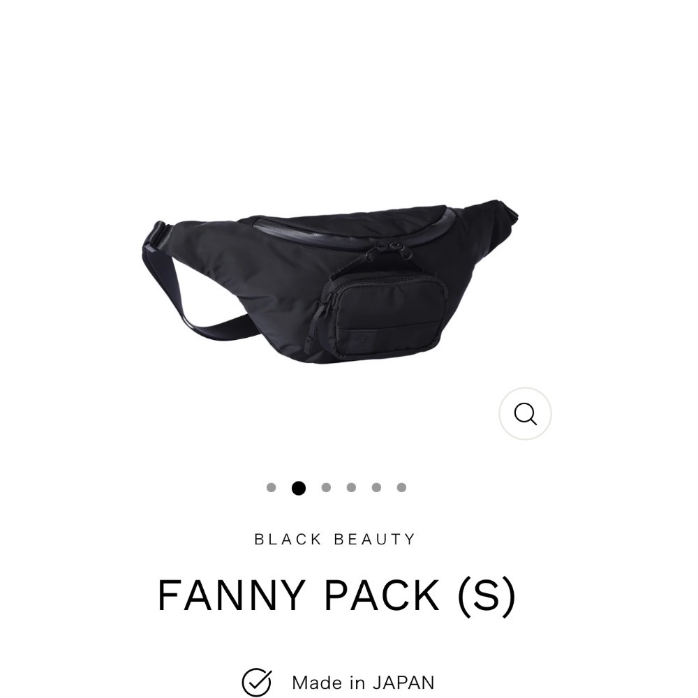 日線RAMIDUS 東京 BLACK BEAUTY黑色 2way FANNY PACK 全新含吊牌❤️-細節圖4