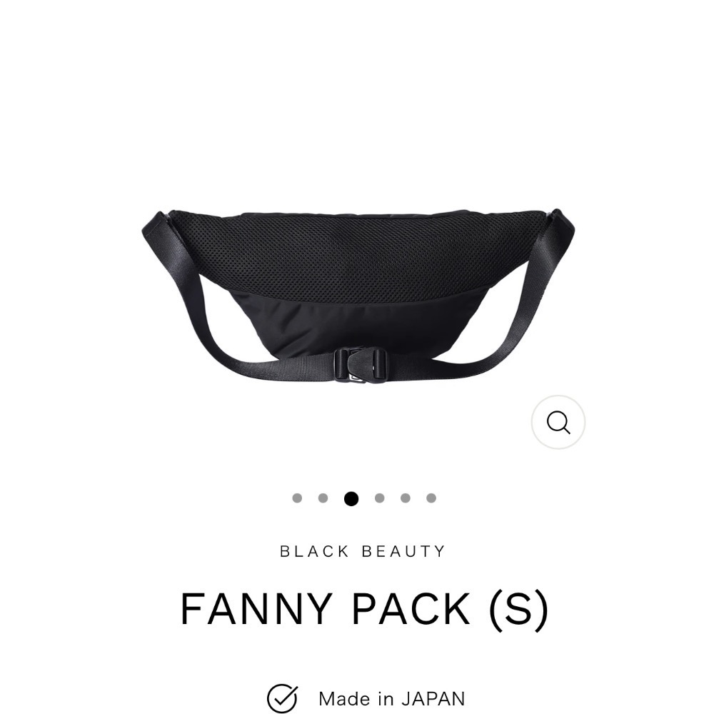 日線RAMIDUS 東京 BLACK BEAUTY黑色 2way FANNY PACK 全新含吊牌❤️-細節圖5