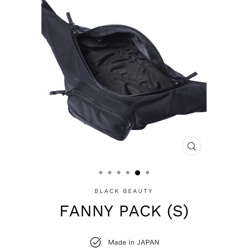 日線RAMIDUS 東京 BLACK BEAUTY黑色 2way FANNY PACK 全新含吊牌❤️-細節圖6