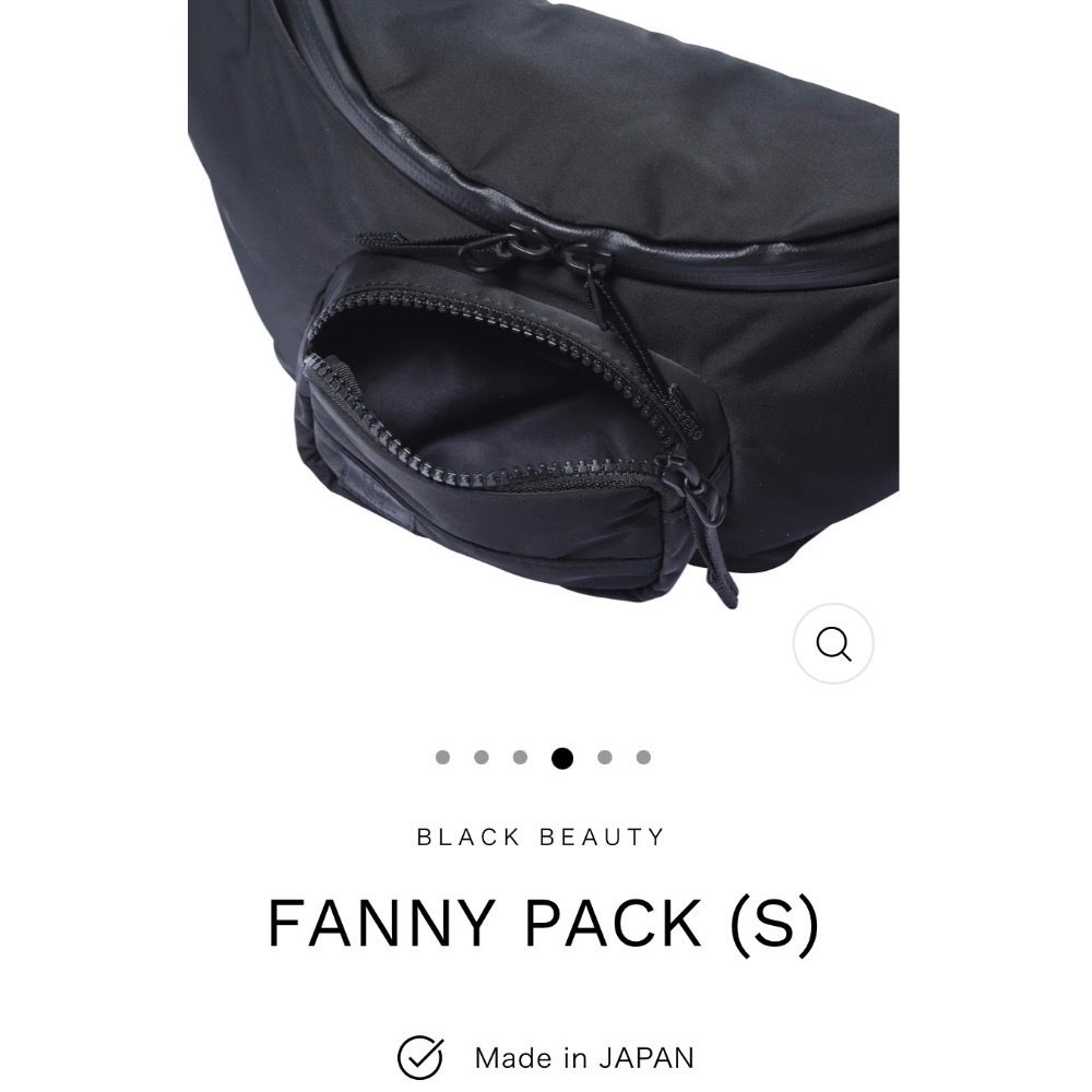 日線RAMIDUS 東京 BLACK BEAUTY黑色 2way FANNY PACK 全新含吊牌❤️-細節圖7