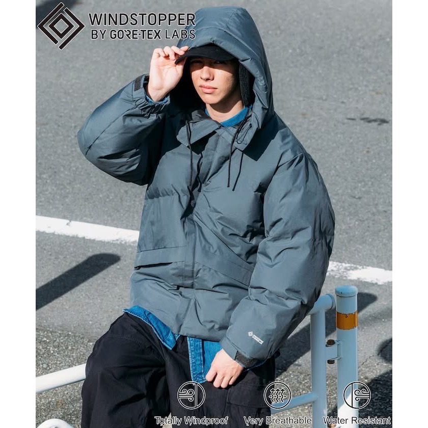 日線🇯🇵Plus Phenix別注GORE-TEX WINDSTOPPER DOWN JACKET 炭灰-細節圖3