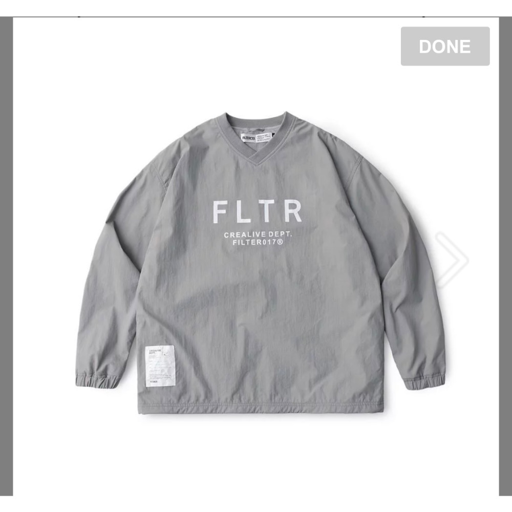 FILTER017®Nylon Anti-tear Pullover抗撕裂尼龍防潑水罩衫❤️-細節圖3